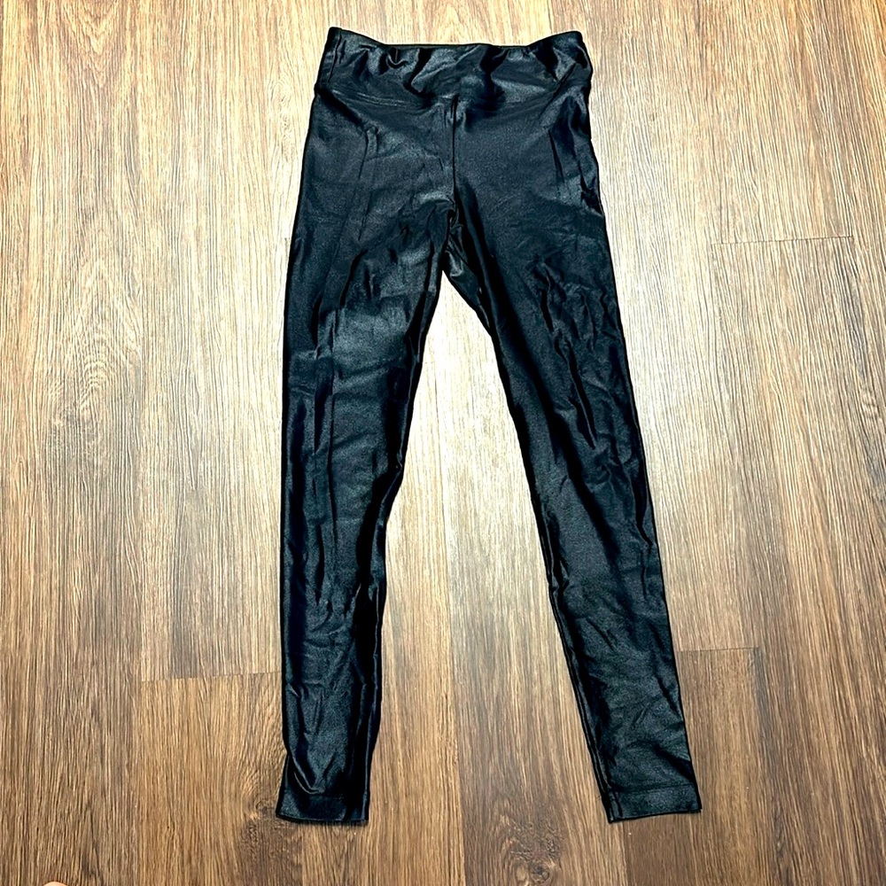 KORAL BLACK SHINY LEGGINGS